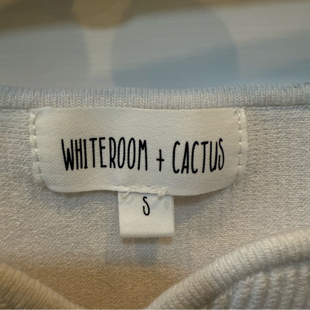 White Ribbed Tank Top - Picture 3 of 3